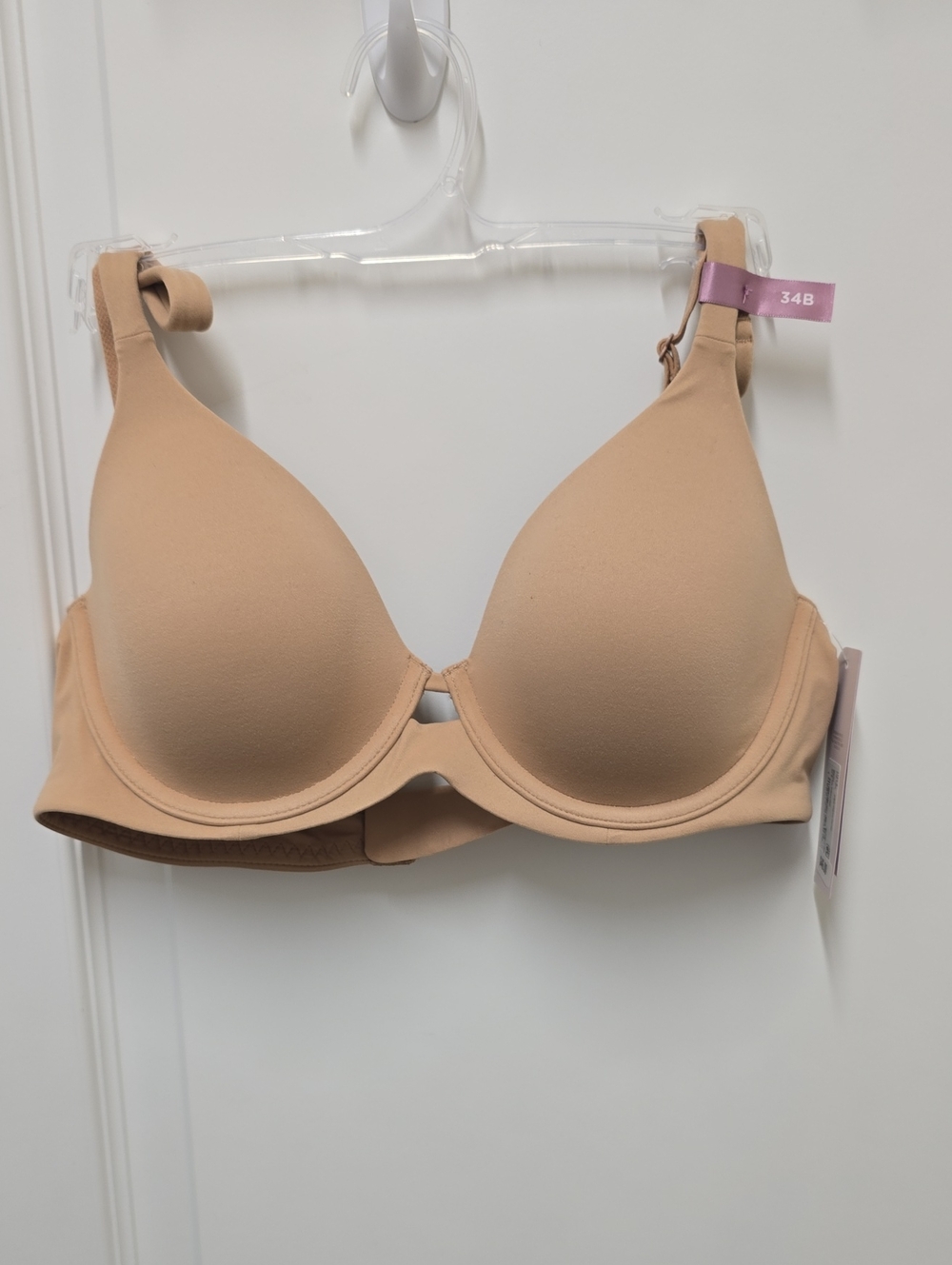 Ambrielle Beige Seamless Light Support T-Shirt Bra